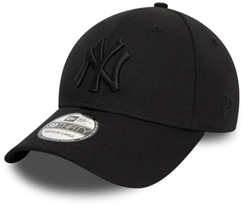 New Era 39Thirty Stretch Cap - Mono New York Yankees - S/M Black
