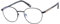 Botaniq Rund Edelstahl Brillen in Blau für Herren, Brille mit Sehstärke, optional mit Sonnenbrillen tönung oder Blaulichtfilter (Modell BIO-1027-204)