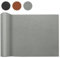 HDKAJL Kunstleder Meterware 100x140cm,Wasserdicht Leder Stoff Gekörnt Lederimitat Texturiert Lederstoff Meterware Reparieren Bezugsstoff Leder Patch für Fasching Karneval DIY Autositze Sofa, Grau