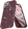 Micoden for iPhone 14 Pro Max Case [Compatible with Magsafe] Magnetic Phone Case Glitter Bling Sparkle Women Girl Shockproof with Camera Protector for iPhone 14 Pro Max,Jujube Red