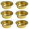 JIHUOO 6 Pcs Metal Candle Holder Inserts Stainless Steel Candle Holder Cups Candlestick Liners Candle Drip Protectors Catchers for Lamp or Candle Making Golden