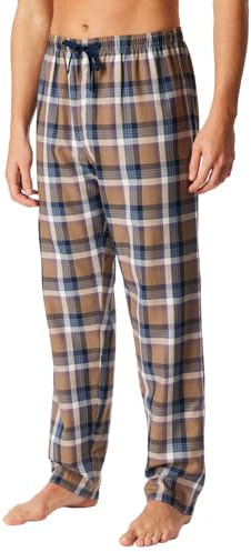 Schiesser Herren Schlafhose Lang Web - Mix + Relax - Organic Cotton Pyjamaunterteil (1er Pack)