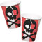 Folat Décoration anniversaire enfant-Gobelets Party-250 ml-8 pièces-Vaisselle fille et garçon de fête pirate, 27467, Multicolore