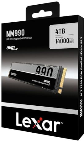 Lexar M.2 2280 SSD NM990 4TB Internal PCIe 5.0 x4