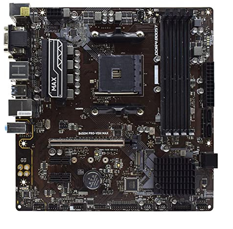 Motherboard Fit For MSI B450M PRO-VDH MAX B450 Presa della scheda madre AM4 DDR4. for ryzen. 2 °. E 3a Gen CPU PCI-E 3.0 USB3.1 Micro. ATX. Placa-mãe.