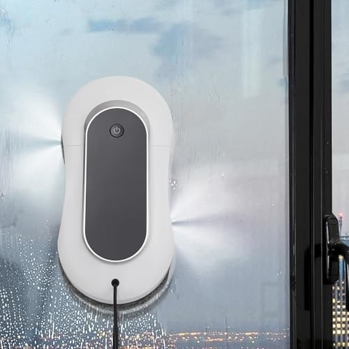 Fensterreinigungsroboter Intelligente Fensterputzroboter mit Fernbedienung, 10 Tüchern, Doppel-Düsen mit Ultraschall-Zerstäubung, 2800-3200 Pa