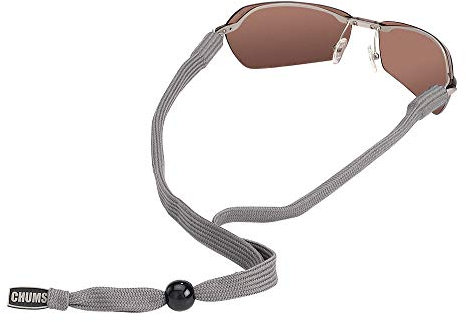 Chums Classic Eyewear Polyester Retainer - Unisex Sonnenbrille Verstellbares Stoff Lanyard (Grau)