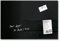 SIGEL GL120 Premium Glas-Magnettafel 60 x 40 cm schwarz hochglänzend, SGS geprüft, einfache Montage, incl. 3 starke Magnete, für Büro & Küche, Artverum
