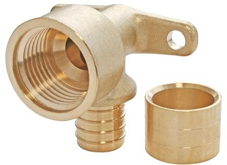 SOMATHERM FOR YOU, Applique à glissement femelle PER Ø12, coude femelle 15/21, montage facile, résistance à la corrosion, corps en laiton, norme NF, compatible tubes PER, pression max 10 bars