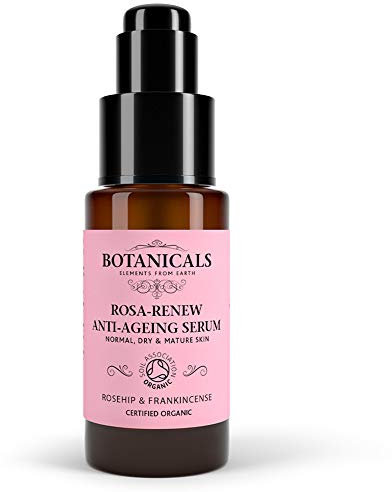 Rosa-Renew Facial Serum - Anti Ageing, Nourishing Face Repair Formula to Help Reduce Signs of Aging, Fine Lines and Wrinkles in Dry or Mature Skin, Organic Rosehip & Frankincense (30ml)