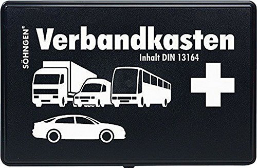 Verbandkasten f.Kfz DIN13164:2014-01 aus Kunststoff 260x160x80mm hochschlagzäh