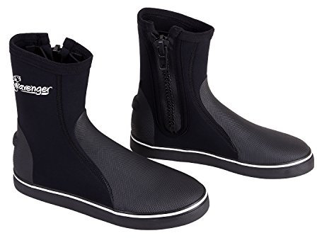 Seavenger Sneaker Stil Aqua Schuhe 3 mm Neopren High Top Schnorcheln, Tauchen, Surfen, Paddle Board, Rafting, Kajak, Wasser Boot, klassisches schwarz