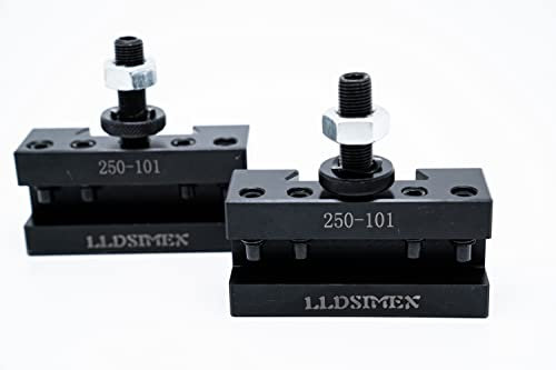LLDSIMEX 2PCS SETS Quick Change Turning and Facing Holder 250-101 for Lathe Tool Post Holder