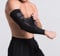 Manchon de Compression Bras Effort Sport - Manchette Coude Longue Coudière Respirante Elastique - Performance et Récupération - (L/XL : TOUR DE COUDE 26-32 CM)