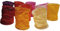 kadoh Papier-Lampion (10 St.) • Lichtertüten in Rot & Orange • Partydeko für Hochzeit, Halloween, Fasching • Größe M