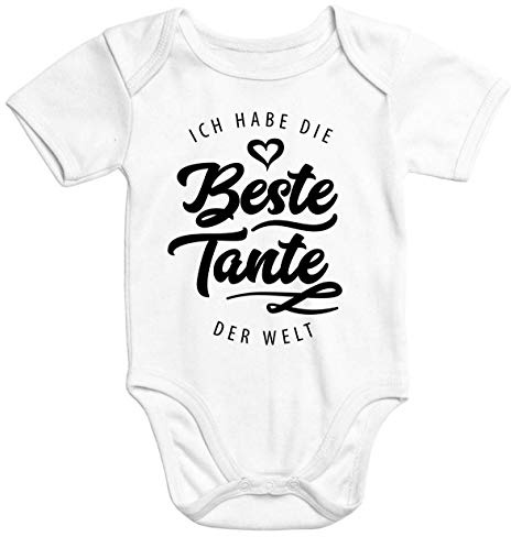 MoonWorks® Kurzarm Baby Body Ich Habe den besten Papa der Welt Spruch Geschenk Bio-Baumwolle