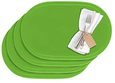 Westmark Tischsets/Platzsets, 4 Stück, 45,5 x 29 cm, Vinyl, Grün, Saleen Edition: Fun