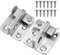 Türriegel,2pcs Türriegel Edelstahl,Hardware Schiebebolzen SchlossTürschloss mit Sicherheit Vorhängeschloss Loch für Tor, Fenster, Schlafzimmer, Schrank