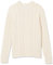 Amazon Essentials Men's Long-Sleeve 100% Cotton Fisherman Cable Crewneck Jumper, Off-White, S