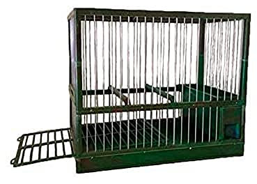 Piumer - Jaula de reclamo C2 Verde Camuflaje, con cajón y Rejilla