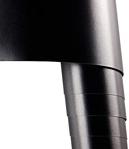 HOHOFILM Adesivo in vinile nero metallizzato opaco con rilascio di bolle d'aria per vernice auto, antigraffio, pellicola estensibile, 152 cm x 30 cm