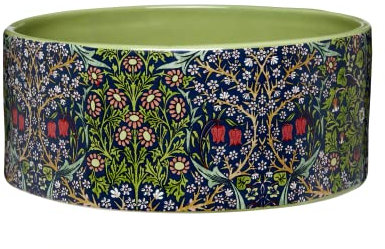 William Morris At Home Canine Companion Ceramic Dog Feeding Bowl | Prevent Spilling or Tipping | Pet Bowl | Slow Feeder Dog Bowl |Pet Water Bowl |Dimensions: 18.5cm x 7.7cm
