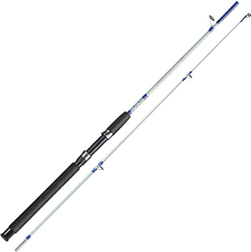 Sougayilang Angelrute, 2 Stück Composite Graphit & Glas Rohlinge Salzwasser Schlepprute Offshore Surf Angelrute für Wels, Lachs Glasfaser Spinnrute - Blau - 1,2 m