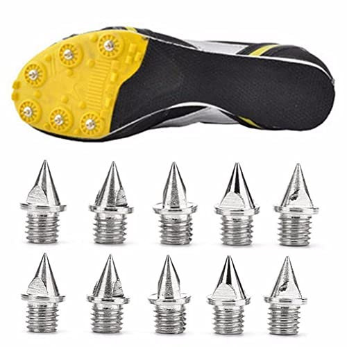 Haowul 30pcs Durable Silver Athletic Replacement Running Shoes Xmas Tree 7mm Steel Track Short Spikes