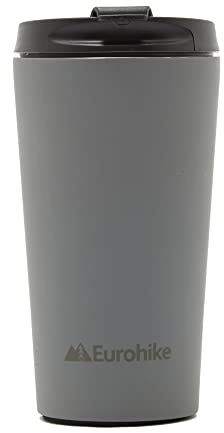 Eurohike Spill-proof Insulated Travel Mug, Travel Coffee Mug, Travel Tea Mug, Stainless Steel Thermal Mug, Reusable Coffee Mug, BPA Free