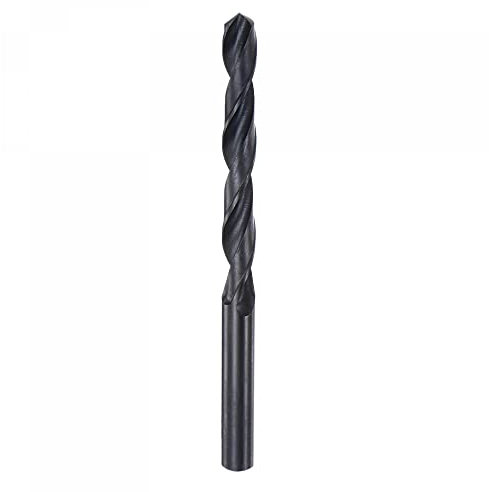 sourcing map 6542 High Speed Steel Straight Shank Twist Jobber Drill Bit, Fully Ground Black Oxide Drill Bits 8.3mm Drill Diameter 115mm Total Length 1 Pcs