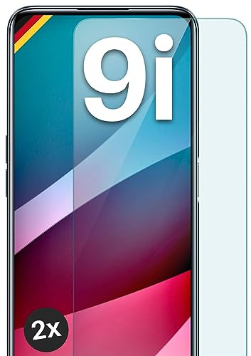 moex Schutzfolie für Realme 9i Glas 9H Härte, gehärtetes Schutzglas, Panzer Schutz Glas Displayschutz Folie, kompatibel mit jeder Handy Hülle, ShockProtect 2 Stück