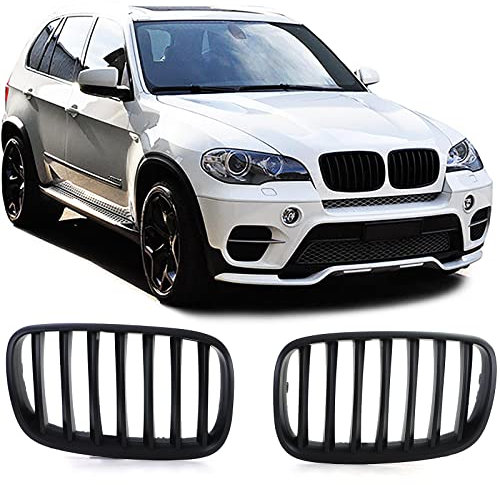Sport Kühlergrill Performance Schwarz Matt passend für BMW X5 E70 X6 E71 06-13
