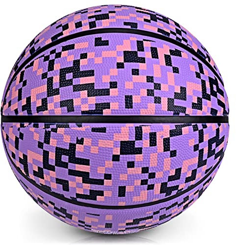 PECOGO Offizieller Basketball für Herren, Gummi, 69,8 cm, Größe 5, Geschenkidee (ohne Pumpe)