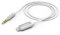 Hama Câble Audio Auxiliaire Voiture pour iPhone (Câble Apple Lightning vers Jack 3.5 mm stéréo mâle, Certifié Mfi, Gaine Textile, Compatible iPhone 12/11/X/XS/XS/XR/8P Home/Autoradio-1M) Blanc