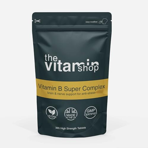 Vitamin B Complex Vegan High Strength 365 Tablets Energy Immunity &Nerve Support | Grip Sealed Pouch | Same Day Fast Secure Dispatch