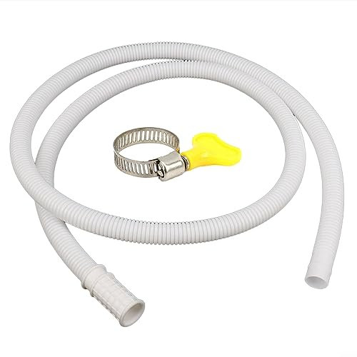 Air Conditioner Drain Hose, AC Drain Extension Pipe Washing Machine Water Inlet Hose 1m Long, Ac Hose Water Hose Kit Fits for 15-20mm Hose Conector - 1 Pack