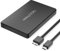 deleyCON Boîtier de Disque Dur USB-C 2,5 Pouces - Boîtier de Disque Dur Externe USB 3.1 Gen 1 pour Disque Dur SATA HDD / SSD 2,5 (6,35 cm) 7 mm et 9 mm - Montage sans Outil - Noir