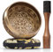 Cuenco Tibetano – Perfecto para Yoga y Meditación – Silent Mind – Gong Tibetano para una Experiencia Zen – Incluye Cojín y Mazo con Agarre Tipo Lápiz