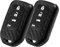 WORCAS 2 x Schlüsselanhänger-Schutzhülle, Karbonfaser-Muster, Silikon, kompatibel mit Honda Accord Hybrid Civic Typ R Civic Touring CR-V CR-Z FIT HR-V Insight Hybrid Odyssey Pilot 3