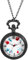 JewelryWe Taschenuhr Damen Krankenschwester Uhr: Schwarz Analog Quarz Krankenschwesteruhr Schwesternuhr Medizinische Muster Zifferblatt Kettenuhr Uhranhänger mit Halskette Kette für Ärtzte Frau Männer