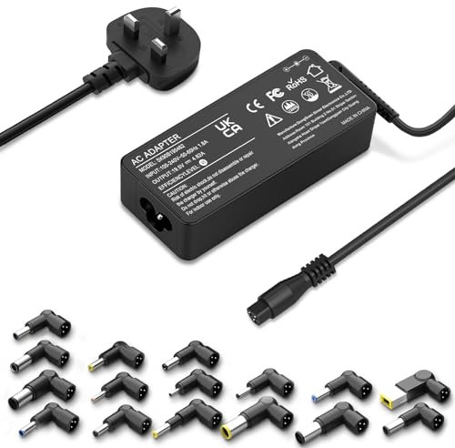 90W Universal Laptop Charger AC Adapter for HP Dell Acer Asus Lenovo IBM Toshiba Samsung Sony Fujitsu Gateway Notebook Ultrabook Chromebook Power Supply Cord with 16 Tips