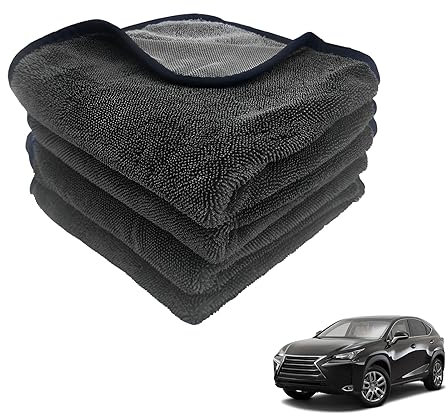 15° Bogen Auto Waschbürste Kit, mit Teleskopstiel & Weich Mikrofaser Waschbürstenüberzug ×4 & Mikrofasertücher ×1, 47 Aluminium Autowaschbürste, Waschset Detailing Bürste für Wohnmobil Lkw Kfz (C)