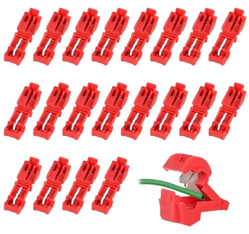 NEERIX 20 Stück Anschlussklemmen Mähroboter,Mähroboter Begrenzungskabel Ladestation,MäHroboter Ersatzteile,Mähroboter Zubehör Kompatibel mit z.B. Gardena, Husqvarna,Worx etc