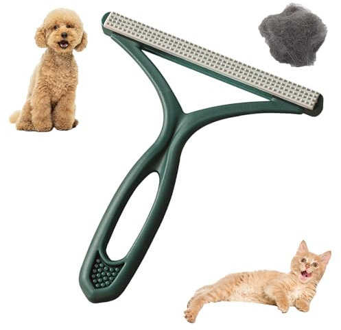 Togli Peli Animali Domestici, Spazzola per La Depilazione per Animali, Rimuovi Pelucchi Portatile Adatto per Vestiti (Verde)