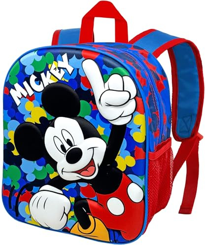 Clondo Zainetto 3D Asilo Bambini, Per Topolino Fan, Zaino Tempo Libero Bambino, Scuola Materna, 31 Centimetri, Viaggio, Regalo
