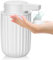 Dispensador de jabón automático de espuma, dispensador de jabón eléctrico con sensor, 250 ml, carga USB IPX5, resistente al agua, para baño y cocina, color blanco