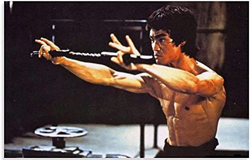 Bruce Lee, Der König des Kung Fu, Posterpapier, Puzzle, 1000 Teile, Dekompressionsspiel für Erwachsene, 38 x 52 cm