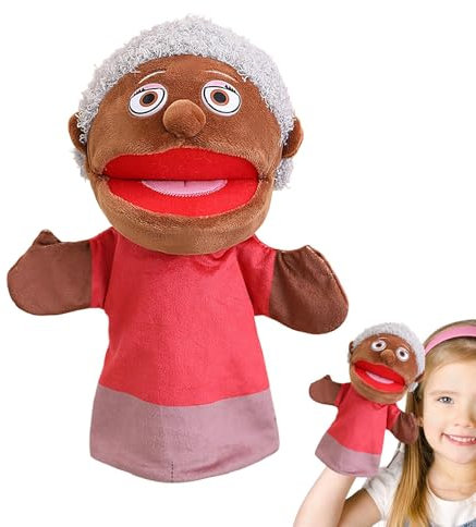 Fabixoin Family Member Puppets,Pretend Play Puppet - Interactive Pretend Play Puppet, Storytelling Plush Puppet With Movable Mouth For Girls Boys