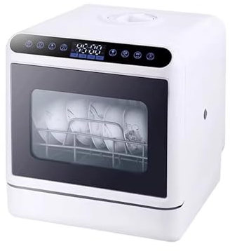 Linmeas-753 Dishwashers- Portable Countertop Dishwasher Fully Automatic Mini Small Drying Installation-free Dishwasher Perfect for Home, Apartments & RVs
