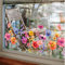 Blumenfrühlings-Sommer-Fensteraufkleber, Bunte Blumenstrauß-Fensteraufkleber Für Glas, Doppelseitige Fensteraufkleber, Frühlingsdekorationen, Blumen, Für Die Fensterdekoration Zu Hause